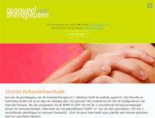 Tablet Screenshot of manueeltherapeuten.com